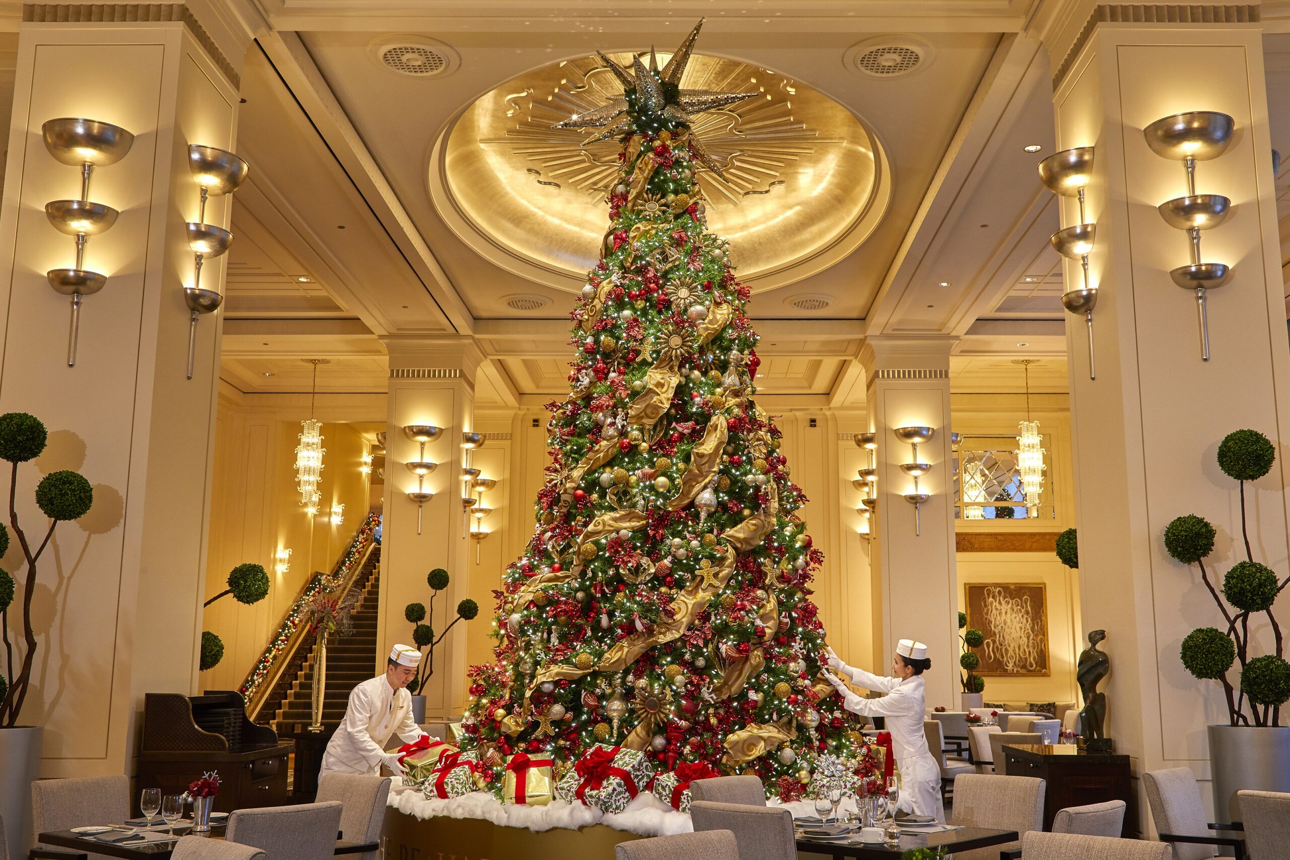 The Peninsula Holiday for Christmas, Tree, Ornaments, Event Design, KEHOE DESIGNS, Chicago Holiday