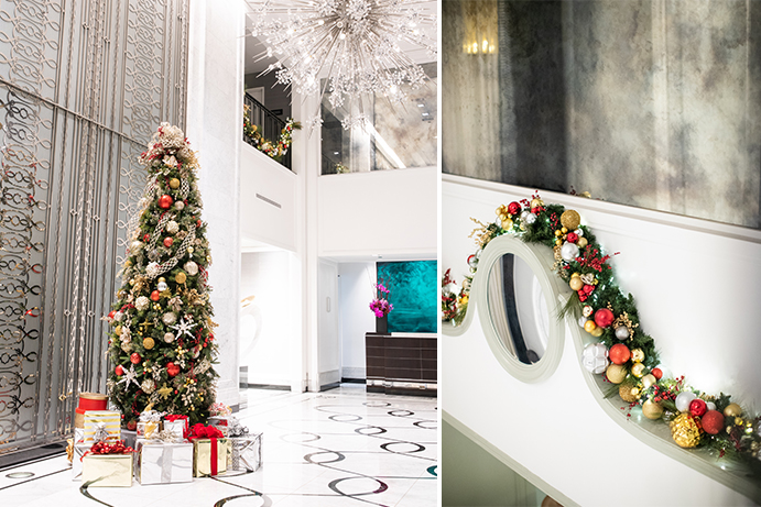 Waldorf Astoria, Chicago, Christmas Lights, Tree, Ornaments, Decorations