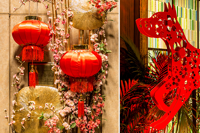 Chinese New Year designs at The Peninsula Chicago