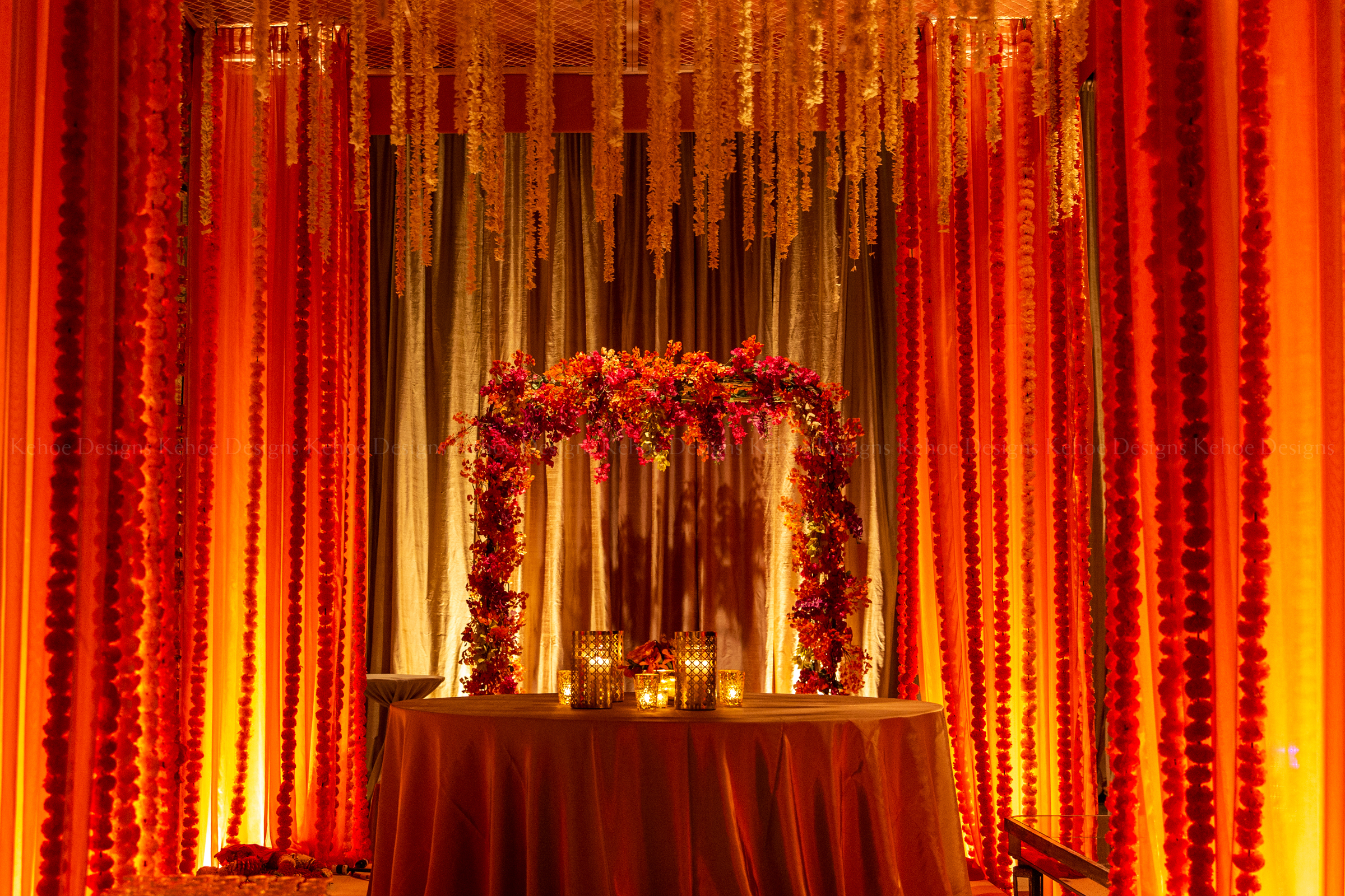 Kehoe Designs, The Geraghty, BlackOak Technical Productions, Luxury Wedding, Tropical Opulence, Indian Wedding, South Asian Wedding, South Asian Bride, Mandaps, Chicago Wedding Venue, Luxury Venue, Wedding, Bride and Groom, Colorful Wedding, 2020 Wedding Trends