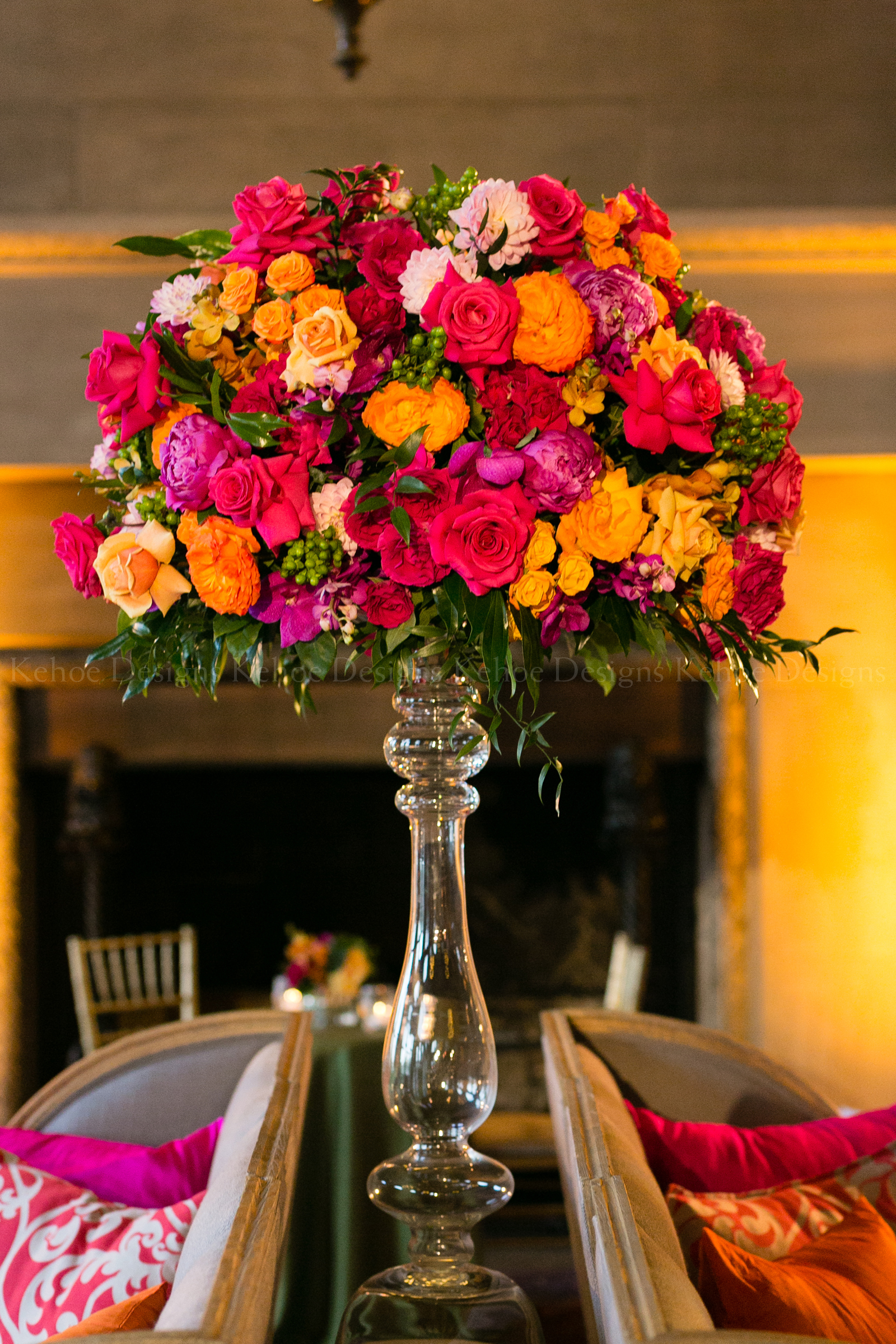 Kehoe Designs, Tropical Opulence, Design, Flowers, Vibrant Colors, Tropulent, Tropulence, Decor, Wedding, Chicago Wedding, Luxury Wedding, Luxury Design, Trend, Tropical Opulence 2020 Trend, Event Trend, Design Trend